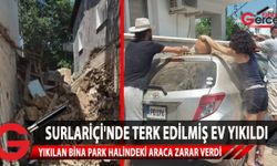 Lefkoşa Surlariçi'nde kerpiç bina yıkıldı
