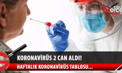 Haftalık koronavirüs vaka sayıları açıklandı