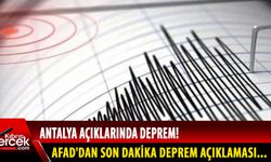 Antalya'nın Kaş ilçesi açıklarında deprem!