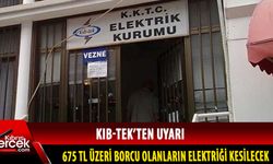 KIB-TEK yazılı açıklama yaparak elektrik borcu olanları uyardı
