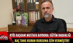 KTÖS, Millî Eğitim Bakanlığını eleştirdi, Kuran kursları ile ilgili bilgi talep etti.