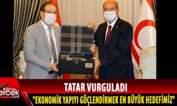 Cumhurbaşkanı Tatar TESKOMB heyetini kabul etti