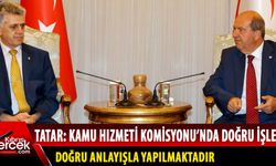 Cumhurbaşkanı Tatar, KHK Başkanı Köseoğlu ve komisyon üyeleriyle görüştü