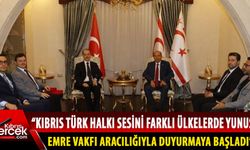 Cumhurbaşkanı Ersin Tatar, Yunus Emre Enstitüsü heyetini kabul etti