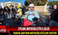 Kıbrıs Türk Motosikler Kurumu eylemde