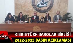 2022-2023 Adli yılı açılış sebebiyle Kıbrıs Türk Barolar birliği ve mahali barolar’ın basın açıklaması
