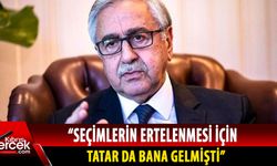 Dördüncü Cumhurbaşkanı Mustafa Akıncı, Cumhurbaşkanı Tatar'a yanıt verdi