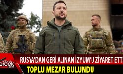 Zelensky İzyum'da toplu mezar bulundu