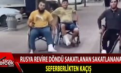 Dağıstan'da seferberlik sonrası Ruslar tekerlekli sandalyeyle gezdi