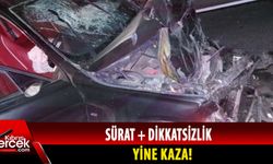 Seyir halindeki kamyonetin arkasına vurdu!