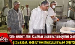 Tarım Bakanı Oğuz, süt üretim tesislerini ziyaret etti