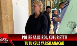 Ercan Havalimanı'nda taşkınlık çıkaran kadın tutuklandı