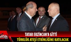 Cumhurbaşkanı Ersin Tatar, Erzincan’a gitmek üzere ayrıldı