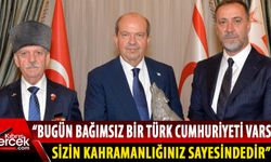 Tatar, Silivri Kaymakamı, Silivri Belediye Başkanı ve Silivri’den gelen Kıbrıs gazilerini kabul etti