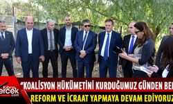 Başbakan Üstel, Dilekkaya-Gaziköy yolunda incelemelerde bulundu
