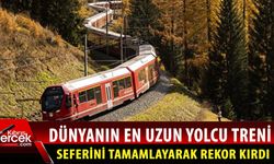 Dünyanın en uzun yolcu treni rekoru, İsviçre'de kırıldı