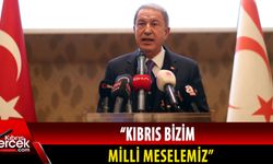 Türkiye Milli Savunma Bakanı Akar, KKTC'nin kuruluş yıldönümü resepsiyonunda konuştu