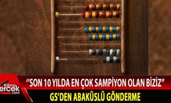 Galatasaray'dan abaküslü şampiyonluk göndermesi