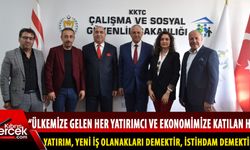Bakan Taçoy, Türkiye’den bazı iş insanı derneği temsilcilerini kabul etti