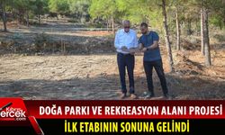 Nidai Güngördü ve Erdoğan Tansoy başlanan parkı ziyaret etti