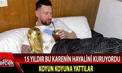 Lionel Messi Dünya Kupası'yla uyudu