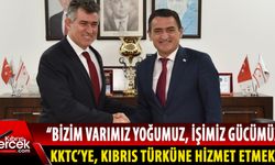 TC Lefkoşa Büyükelçisi Feyzioğlu, Tarım ve Doğal Kaynaklar Bakanı Oğuz’u ziyaret etti