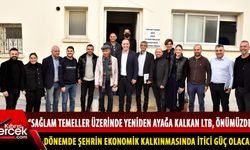 LTB Başkanı ve TDP LTB Başkan adayı Harmancı, Kıbrıs Türk Zanaatkarlar Odası'nı ziyaret etti