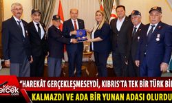 Cumhurbaşkanı Ersin Tatar, Mardin’den gelen Kıbrıs gazilerini kabul etti