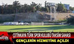 Çetinkaya Türk Spor Kulübü Taksim Sahası gençlerin hizmetine açıldı