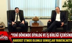 LTB Başkanı Harmancı, Gönyeli-Alayköy Belediyesi Başkanı Amcaoğlu ile görüştü