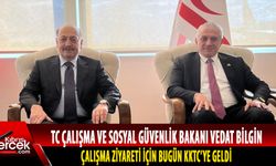 Türkiye Çalışma ve Sosyal Güvenlik Bakanı Bilgin KKTC'ye geldi
