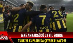 MKE Ankaragücü Türkiye Kupasın'da 22 yıl sonra çeyrek finalde