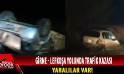 Girne Lefkoşa Anayolu üzerinde feci kaza!