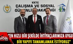 Çalışma ve Sosyal Güvenlik Bakanı Taçoy, Türkiye Cumhuriyeti Aile ve Sosyal Hizmetler Bakanlığı heyeti ile bir araya geldi