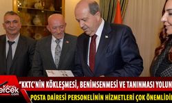 Cumhurbaşkanı Tatar, Posta Dairesi Müdürü Örs ve beraberindekileri kabul etti