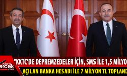 Bakan Ertuğruloğlu, KKTC'de toplanan yardımların miktarını açıkladı