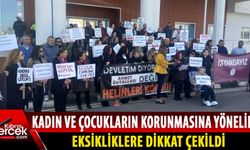 22 sivil toplum ve siyasi örgüt İskele Kaza Mahkemesi önünde eylem yaptı