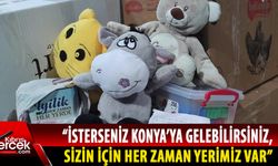 10 yaşındaki İlay oyuncak gönderdiği depremzedeleri Türk bayraklı notuyla Konya'ya davet etti