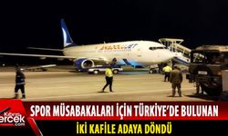 İki kafile Ercan Havalimanı’na indi!
