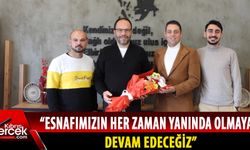 İEZB üyeleri, İskele Belediye Başkanı Sadıkoğlu'nu ziyaret etti