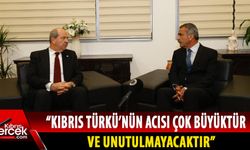 Cumhurbaşkanı Tatar'dan Gazimağusa Belediye Başkanı Uluçay'a başsağlığı ziyareti