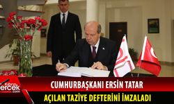 Cumhurbaşkanı Tatar, taziye defterinde şunları belirtti