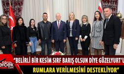 Meclis Başkanı Töre, Güzelyurt Barış İlkokulu Okul Aile Birliği heyetini kabul etti