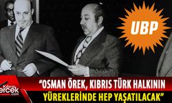 UBP, Osman Örek’in  24’üncü ölüm yıl dönümü nedeniyle mesaj yayımladı