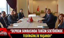 Ataoğlu, EMİTT Fuarı’nda TC Turizm Bakanı Ersoy ile bir araya geldi