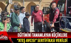 Girne Bölgesi İlkokul Öğrencilerine verilen itfaiye eğitimleri tamamlandı