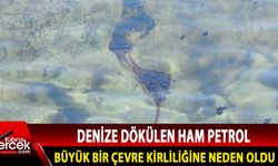 Girne açıklarında bir gemiden denize dökülen ham petrol büyük bir çevre kirliliğine neden oldu