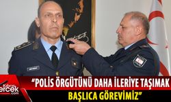 Polis Genel Müdür I. Yardımcısı mevkiine atanan Ahmet Beşerler'e rütbeleri takıldı