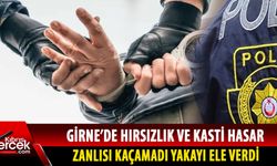 Girne'nin hırsızı kaçamadı polis tarafından enselendi