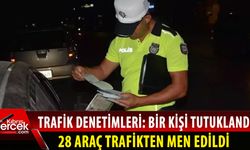 Ülke genelinde polis tarafından1627 araç sürücüsü kontrol edildi